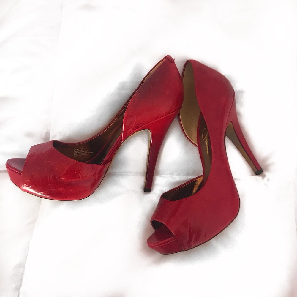 Jessica Simpson Red Hot Ruby Heels